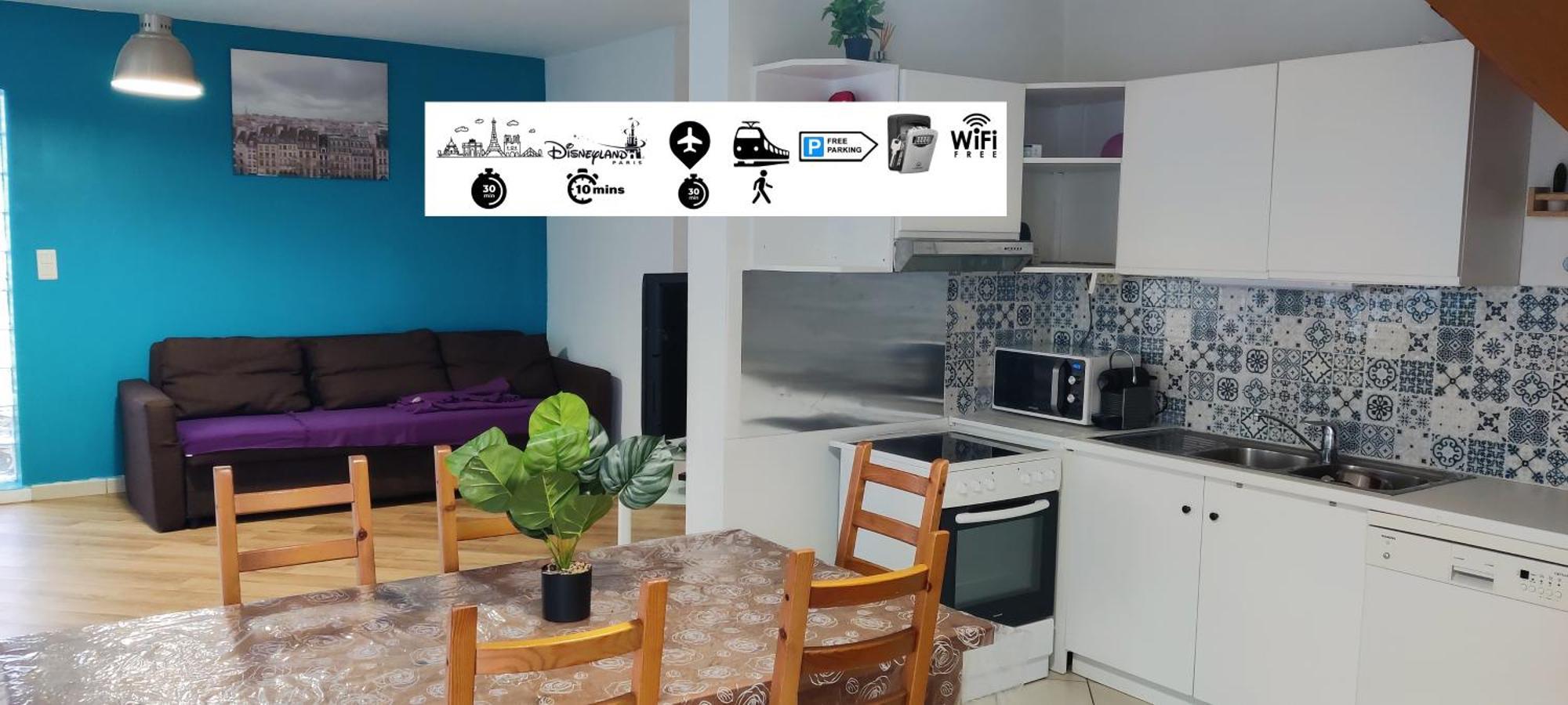 House Near Disneyland And Paris Appartement Bussy-Saint-Georges Buitenkant foto